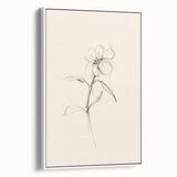 Minimalist Floral Wall Art – Modern Simple Line Art Prints for Home Decor