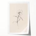 Minimalist Floral Wall Art – Modern Simple Line Art Prints for Home Decor