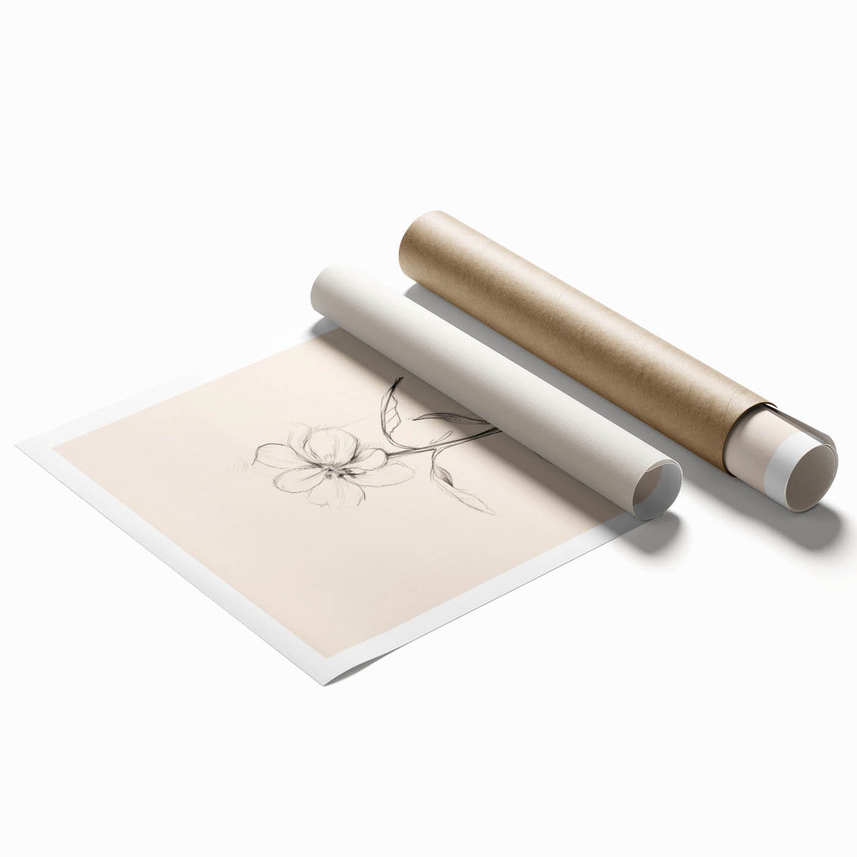 Minimalist Floral Wall Art – Modern Simple Line Art Prints for Home Decor