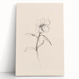 Minimalist Floral Wall Art – Modern Simple Line Art Prints for Home Decor