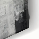 Abstract Minimalist Wall Art – Black, White, and Gray Geometric Design