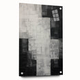 Abstract Minimalist Wall Art – Black, White, and Gray Geometric Design