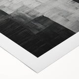 Abstract Minimalist Wall Art – Black, White, and Gray Geometric Design