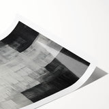 Abstract Minimalist Wall Art – Black, White, and Gray Geometric Design