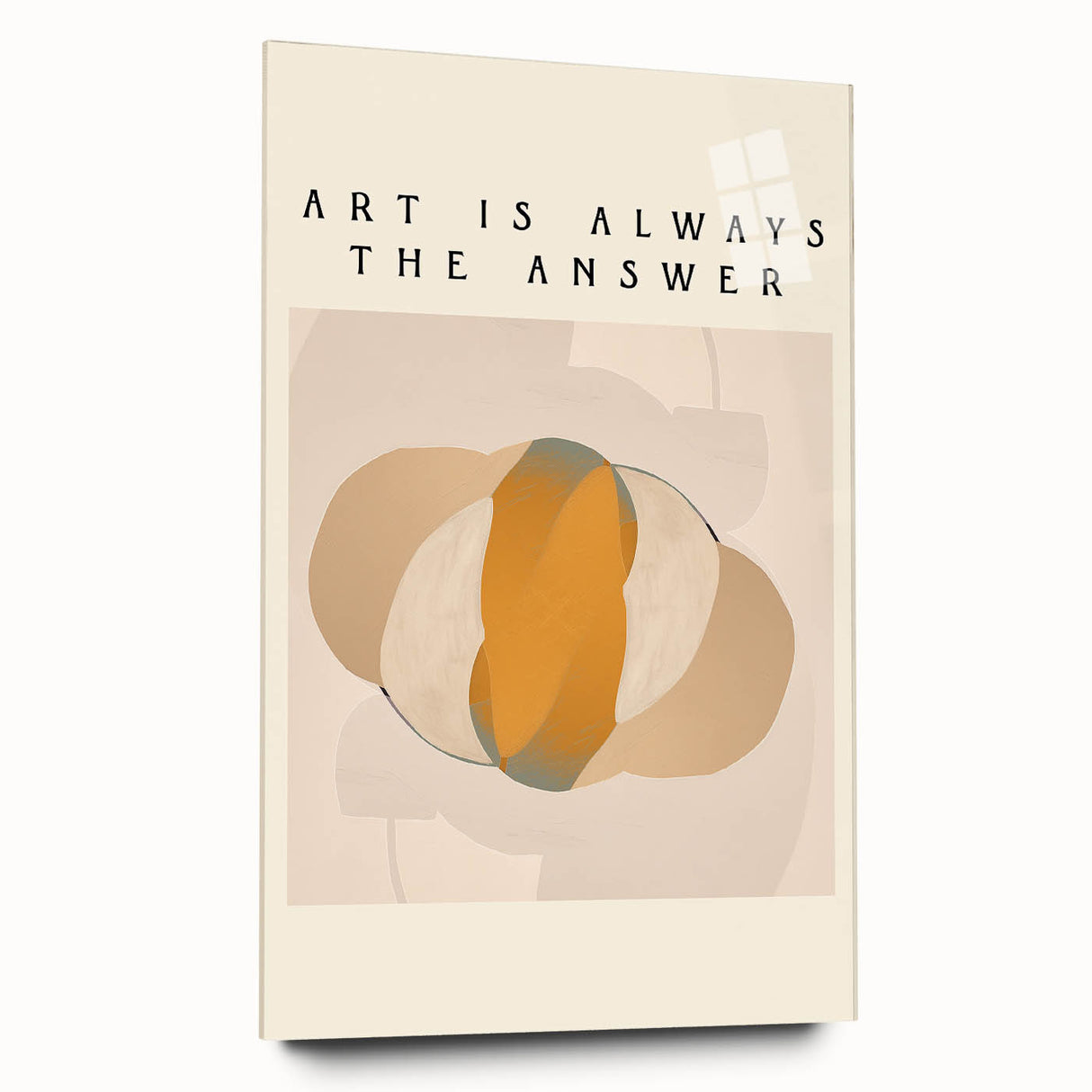 Minimalist Wall Art – Modern Abstract Art Print with Motivational Quote