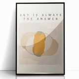 Minimalist Wall Art – Modern Abstract Art Print with Motivational Quote