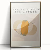 Minimalist Wall Art – Modern Abstract Art Print with Motivational Quote