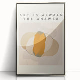 Minimalist Wall Art – Modern Abstract Art Print with Motivational Quote