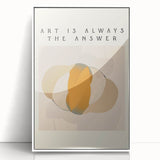 Minimalist Wall Art – Modern Abstract Art Print with Motivational Quote