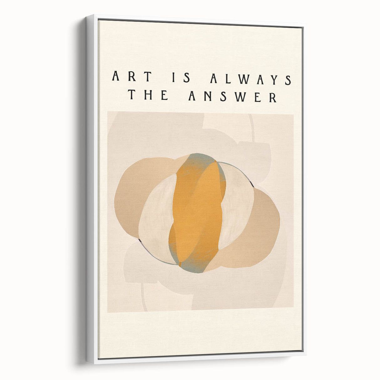 Minimalist Wall Art – Modern Abstract Art Print with Motivational Quote