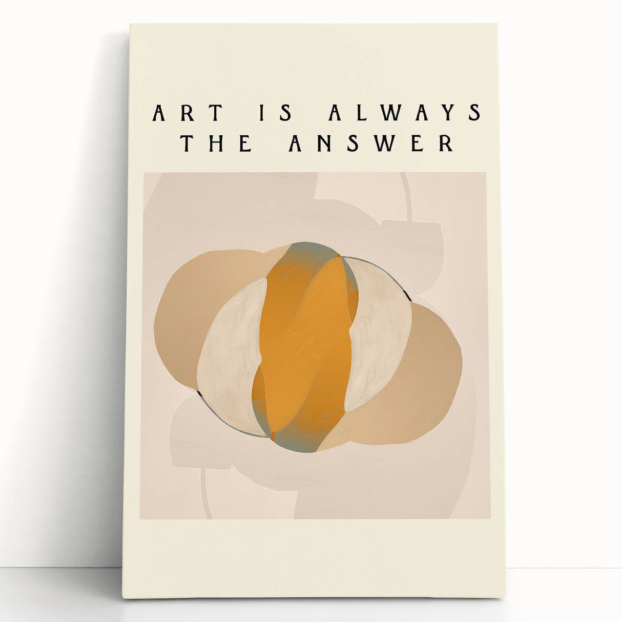 Minimalist Wall Art – Modern Abstract Art Print with Motivational Quote