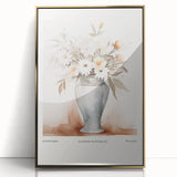 Minimalist Floral Wall Art – Modern Neutral Botanical Art Prints for Home Decor