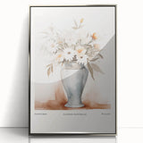 Minimalist Floral Wall Art – Modern Neutral Botanical Art Prints for Home Decor