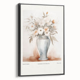 Minimalist Floral Wall Art – Modern Neutral Botanical Art Prints for Home Decor