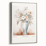 Minimalist Floral Wall Art – Modern Neutral Botanical Art Prints for Home Decor