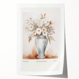 Minimalist Floral Wall Art – Modern Neutral Botanical Art Prints for Home Decor