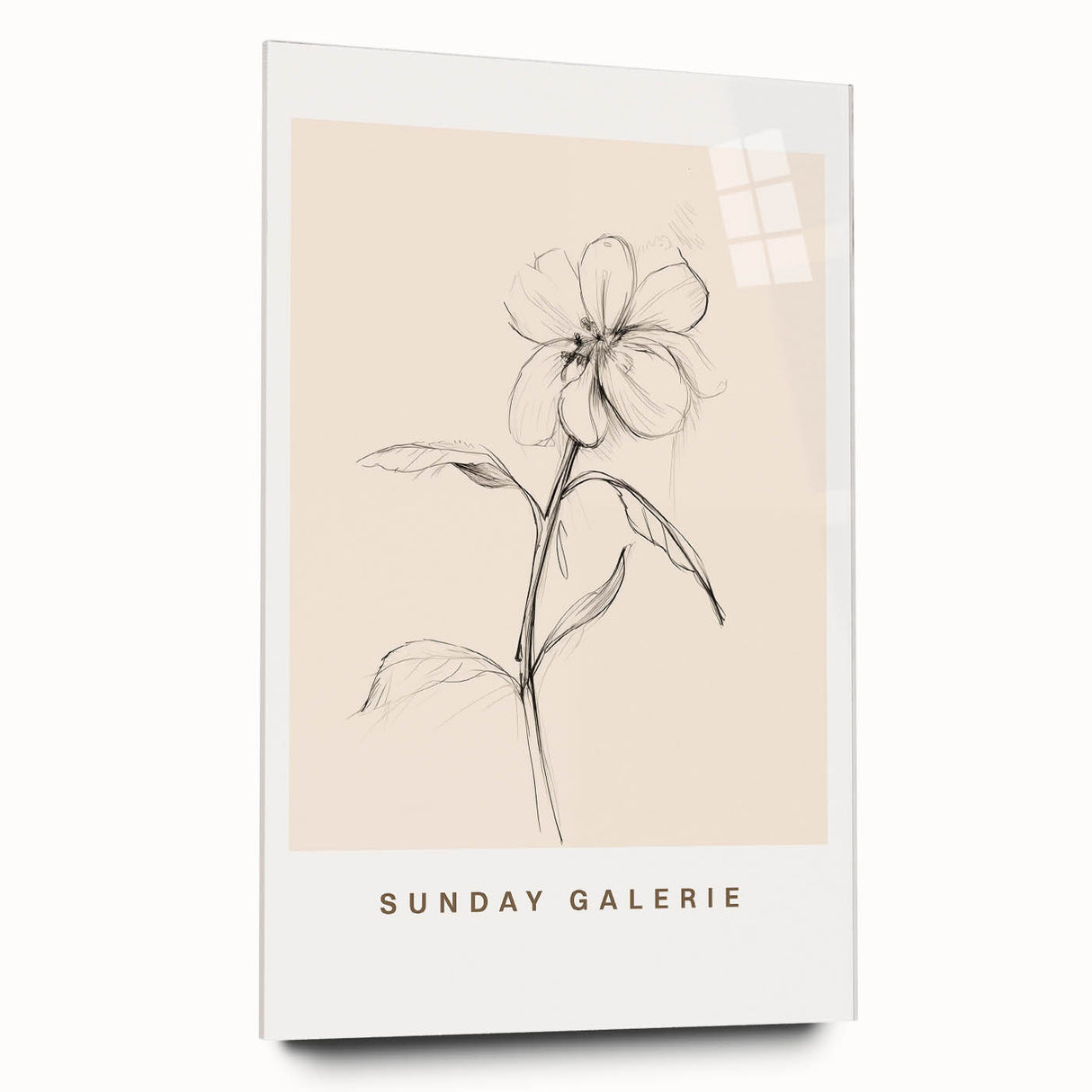 Minimalist Floral Wall Art – Simple Botanical Sketch Art for Modern Decor