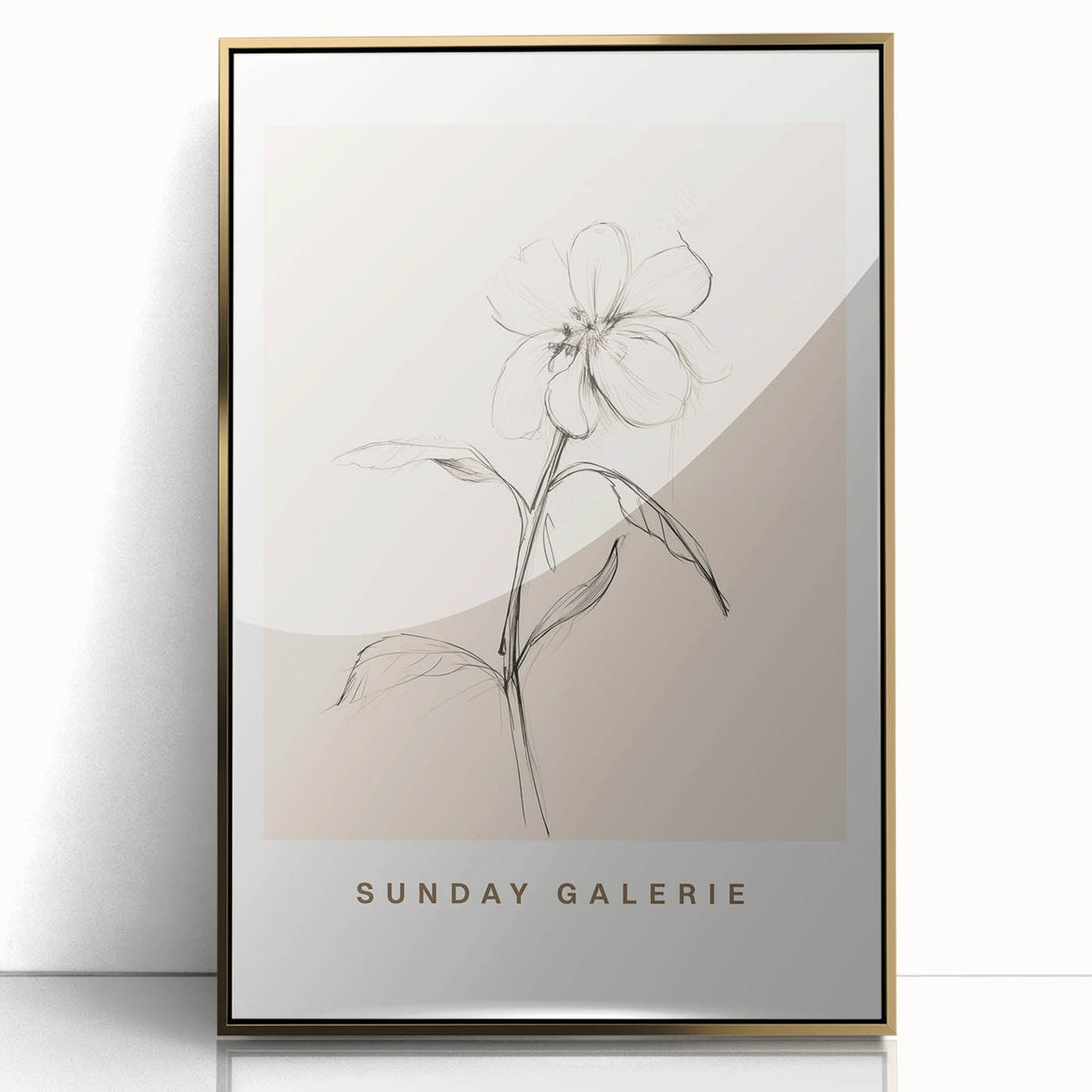 Minimalist Floral Wall Art – Simple Botanical Sketch Art for Modern Decor