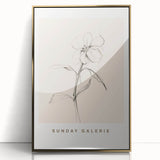 Minimalist Floral Wall Art – Simple Botanical Sketch Art for Modern Decor