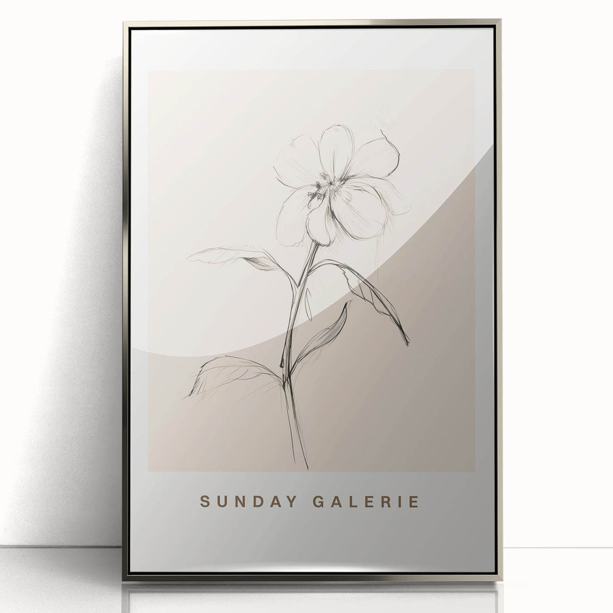 Minimalist Floral Wall Art – Simple Botanical Sketch Art for Modern Decor