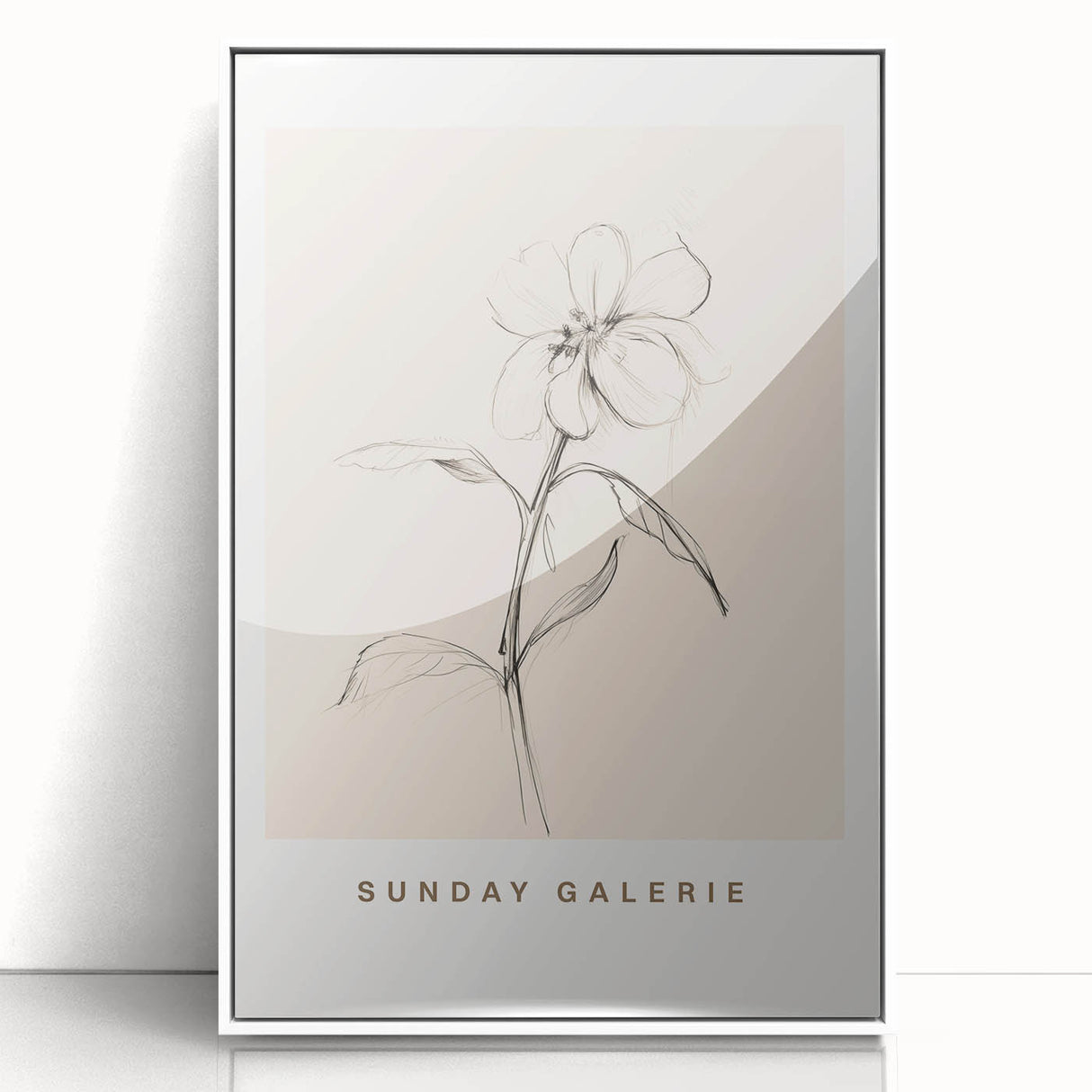 Minimalist Floral Wall Art – Simple Botanical Sketch Art for Modern Decor