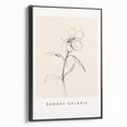 Minimalist Floral Wall Art – Simple Botanical Sketch Art for Modern Decor