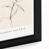 Minimalist Floral Wall Art – Simple Botanical Sketch Art for Modern Decor