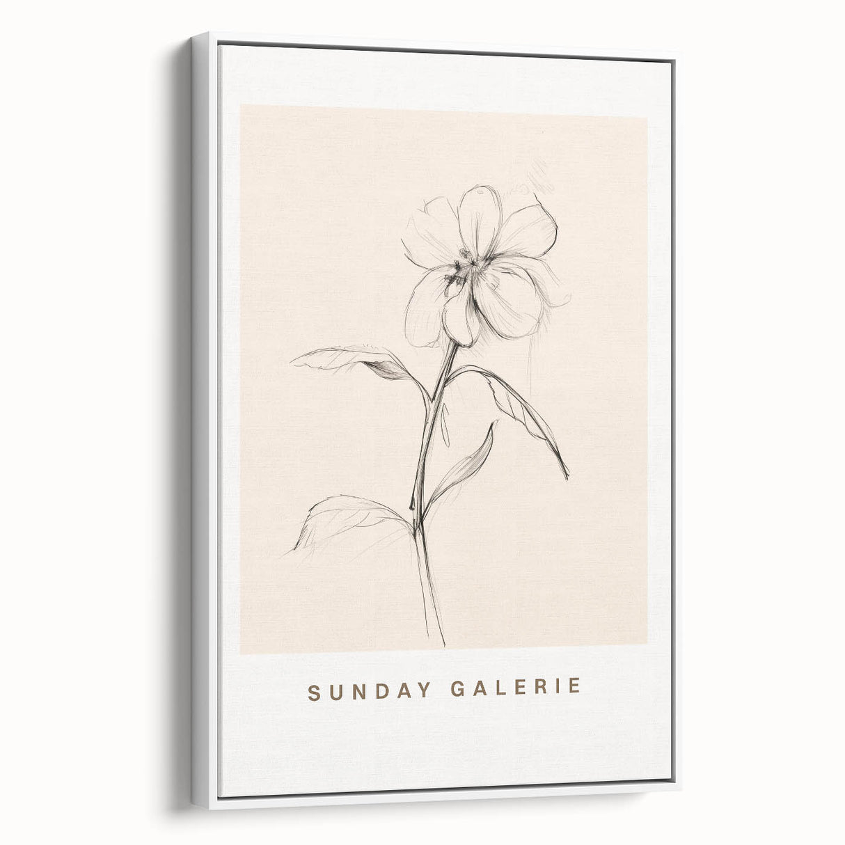 Minimalist Floral Wall Art – Simple Botanical Sketch Art for Modern Decor