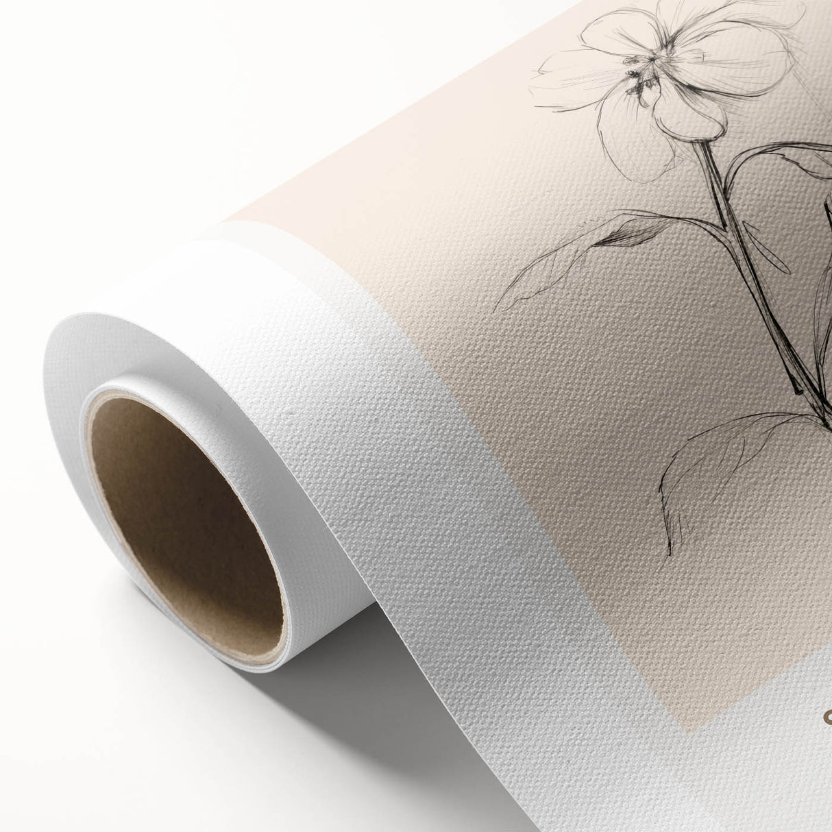 Minimalist Floral Wall Art – Simple Botanical Sketch Art for Modern Decor