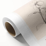 Minimalist Floral Wall Art – Simple Botanical Sketch Art for Modern Decor