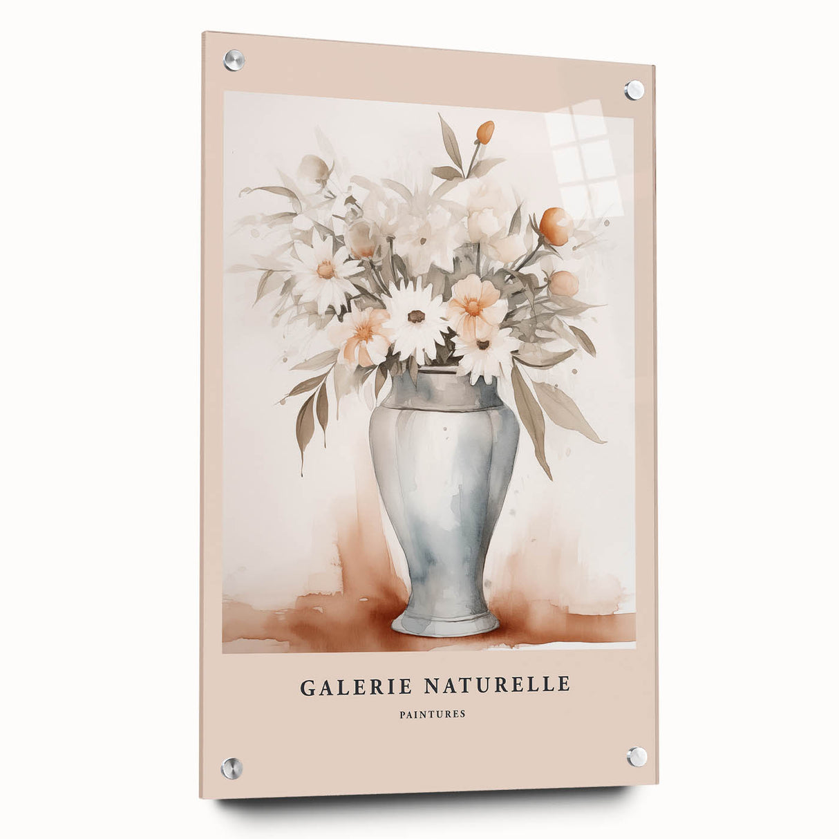 Minimalist Floral Vase Art – Elegant Botanical Wall Art for Modern Decor