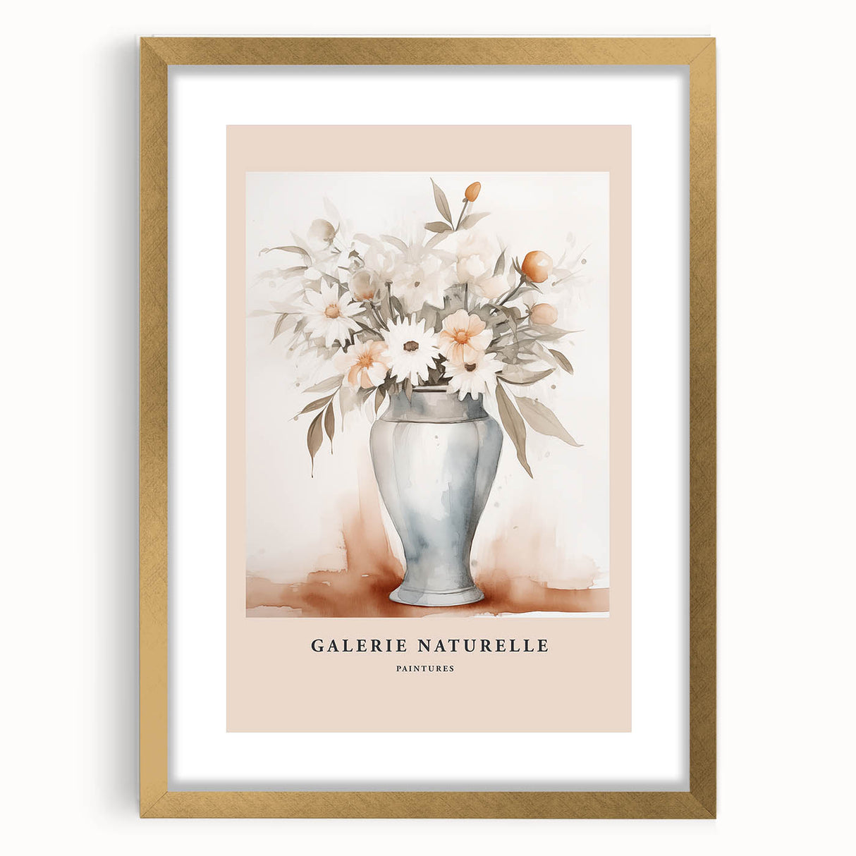 Minimalist Floral Vase Art – Elegant Botanical Wall Art for Modern Decor