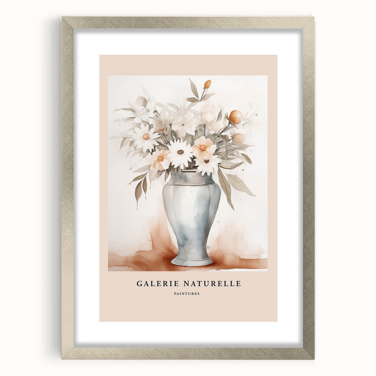 Minimalist Floral Vase Art – Elegant Botanical Wall Art for Modern Decor