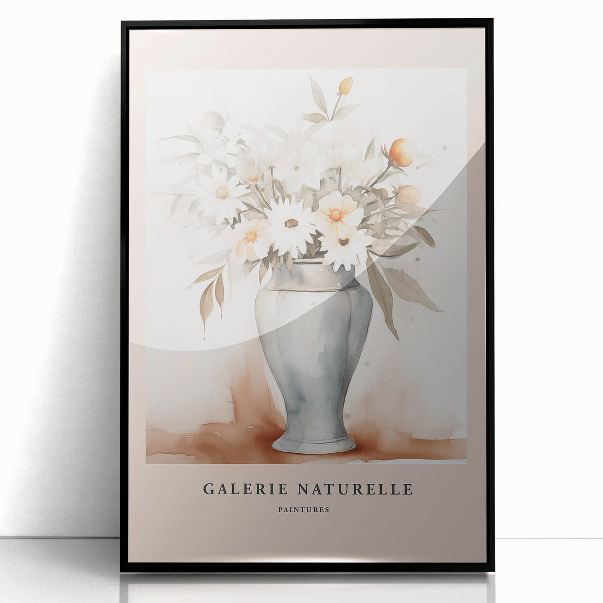 Minimalist Floral Vase Art – Elegant Botanical Wall Art for Modern Decor