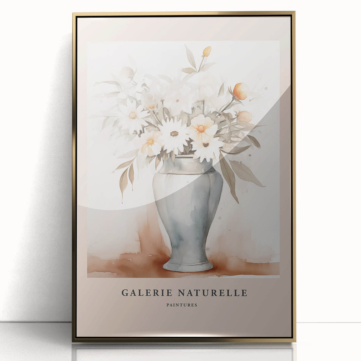 Minimalist Floral Vase Art – Elegant Botanical Wall Art for Modern Decor