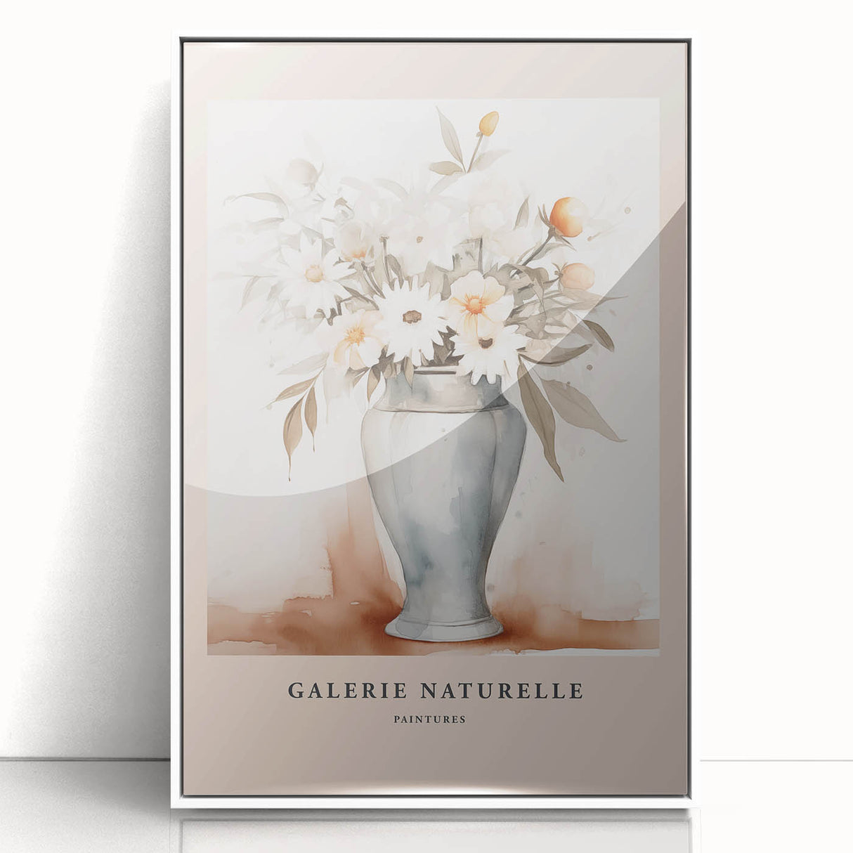 Minimalist Floral Vase Art – Elegant Botanical Wall Art for Modern Decor