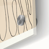 Minimalist Abstract Line Art – Modern Black and Beige Wall Art for Home Decor