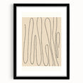 Minimalist Abstract Line Art – Modern Black and Beige Wall Art for Home Decor