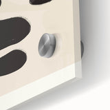 Minimalist Abstract Art – Bold Black and Beige Modern Wall Art for Home Decor