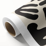 Minimalist Abstract Art – Bold Black and Beige Modern Wall Print for Home Decor