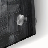 Minimalist Textured Wall Art – Modern Black Geometric Abstract Design