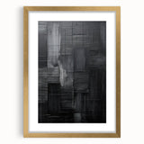 Minimalist Textured Wall Art – Modern Black Geometric Abstract Design