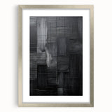 Minimalist Textured Wall Art – Modern Black Geometric Abstract Design