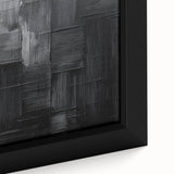 Minimalist Textured Wall Art – Modern Black Geometric Abstract Design