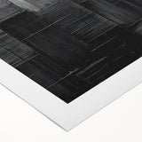 Minimalist Textured Wall Art – Modern Black Geometric Abstract Design