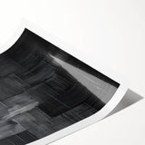 Minimalist Textured Wall Art – Modern Black Geometric Abstract Design