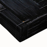 Minimalist Textured Wall Art – Modern Black Geometric Abstract Design