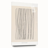 Minimalist Line Art – Modern Black and Beige Abstract Wall Art for Home Decor