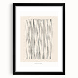 Minimalist Line Art – Modern Black and Beige Abstract Wall Art for Home Decor