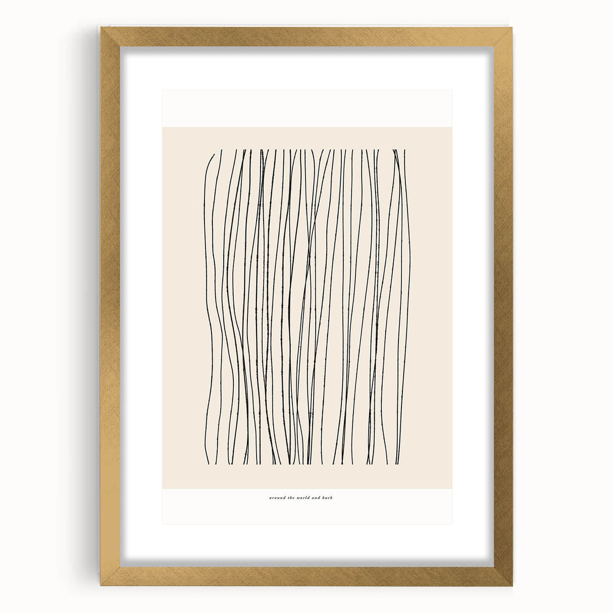 Minimalist Line Art – Modern Black and Beige Abstract Wall Art for Home Decor